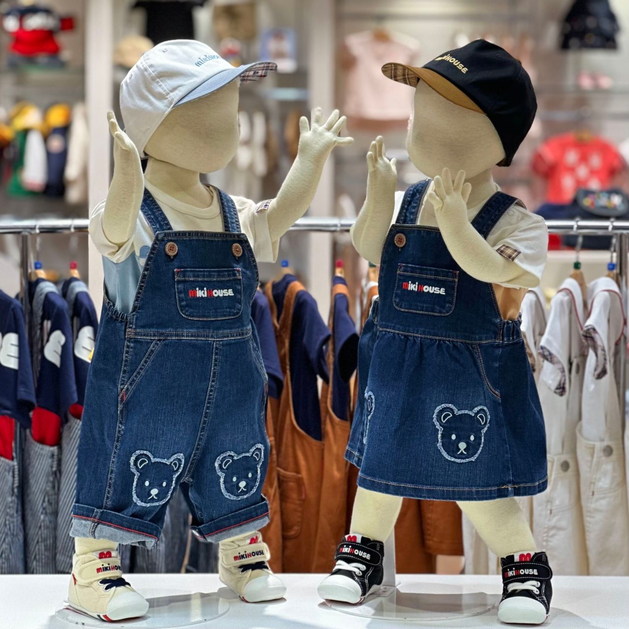 mikiHOUSE ミキハウス 半袖Tシャツ オーバーオール 帽子 mikiHOUSE ミキハウス 半袖Tシャツ オーバーオール 帽子