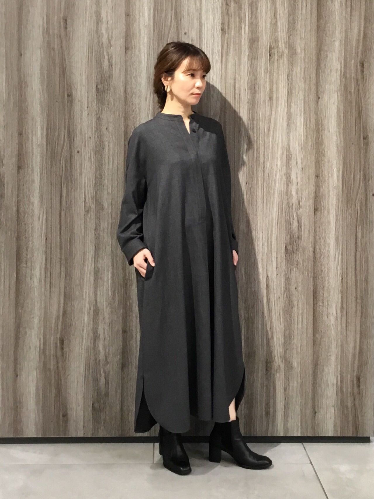 超高品質で人気の セオリーリュクスlight シャツドレスワンピース Saxony ワンピース Activitycentersm Com