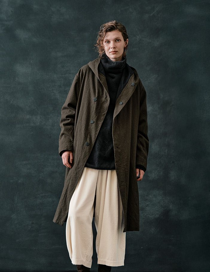 パドカレ✽テーパードパンツ パドカレ✽テーパードパンツ シャトル生機無糊仕上げ テーパードパンツ