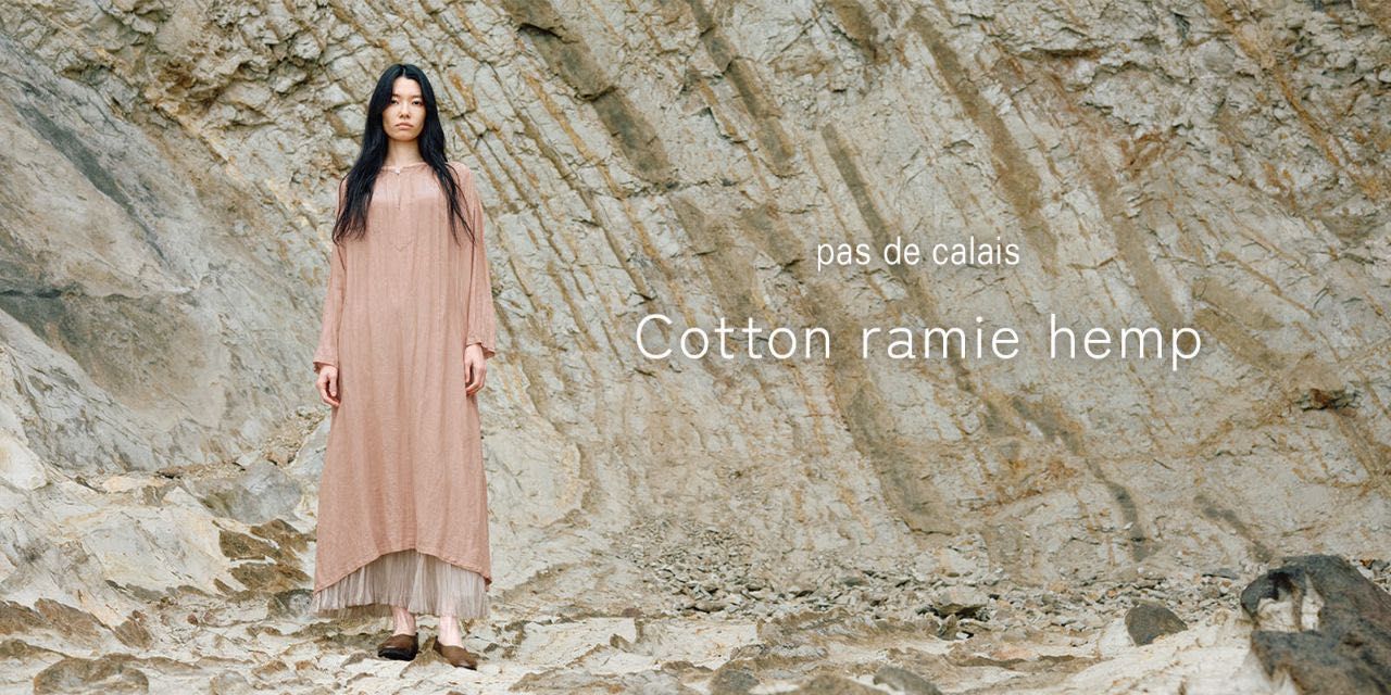25SS】コットンラミーヘンプ | 梅田阪神店 | pas de calais | パドカレ 