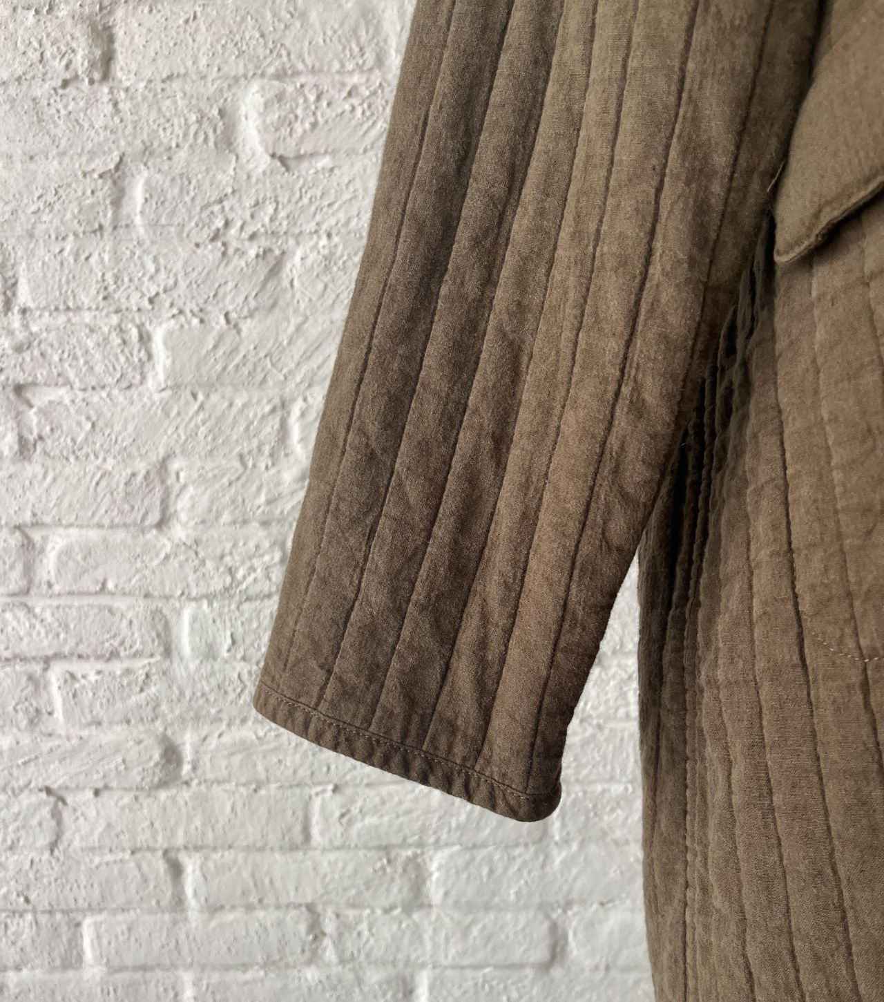 W POINT】アンティークキルト ストライプ コート | pas de calais