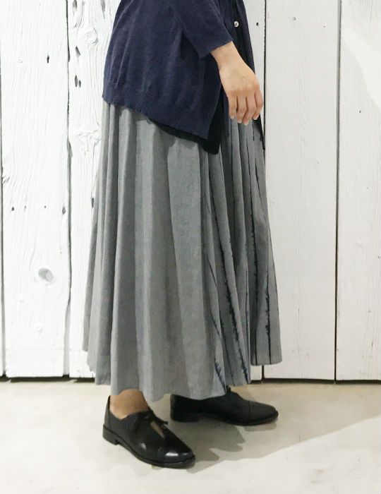 着まわしコーディネート】オーロラ染め スカート | pas de calais