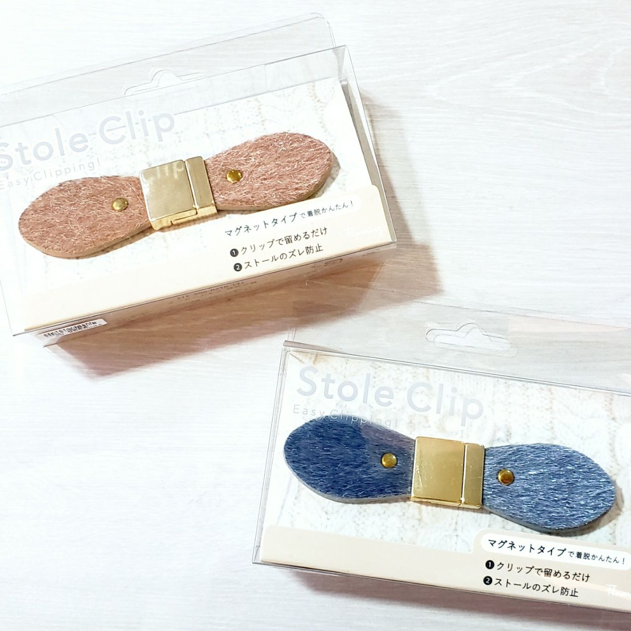 新品RELIANCE ブラックフラワー ストールクリップ説明書付き マグネットタイプのストールクリップが入荷!【フラワーリング