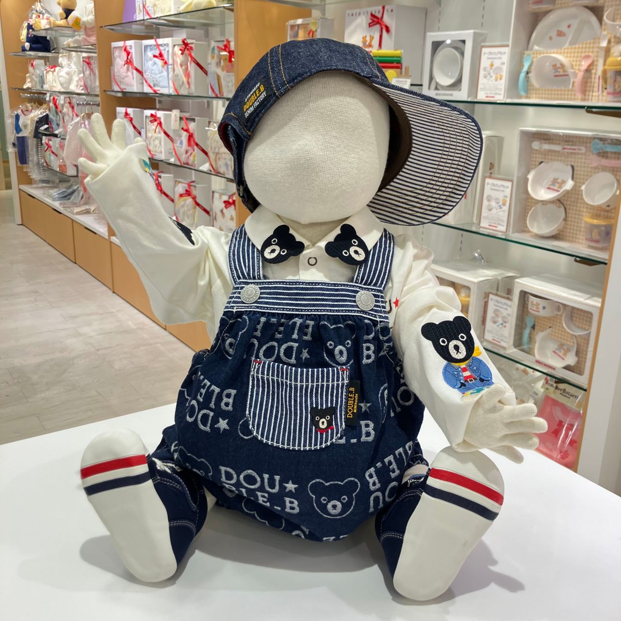 ミキハウス　ダブルビー　※最終値下げになります！ 新品] 最終お値下げ⭐️ミキハウス ダブルB 長袖Tシャツ グレー 120cm