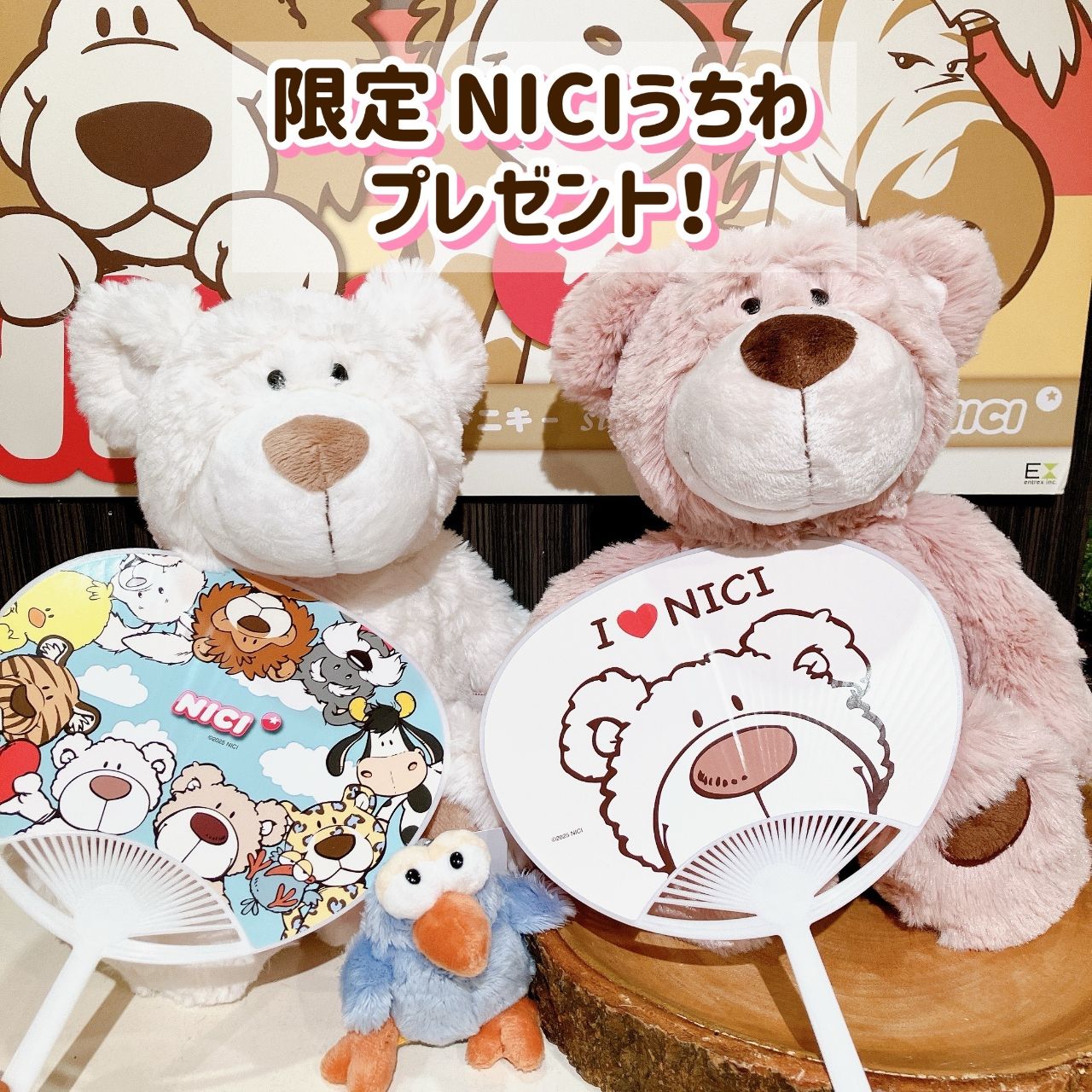 「【NICI】オリジナルうちわプレゼント！」の写真