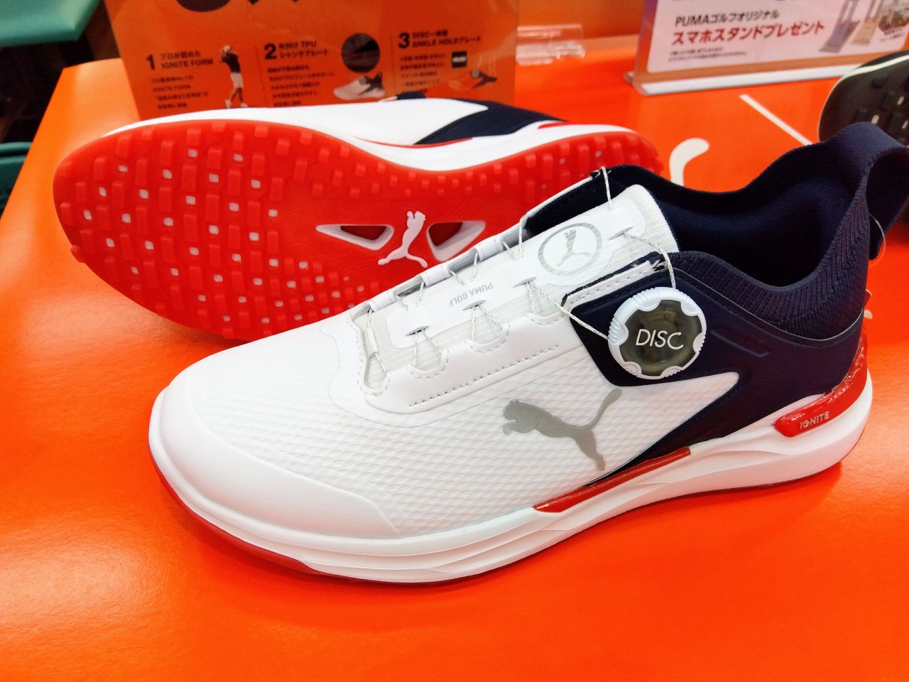Puma IGNITE ゴルフシューズ ホワイト/オレンジ 楽天市場】プーマ ゴルフシューズ igniteの通販