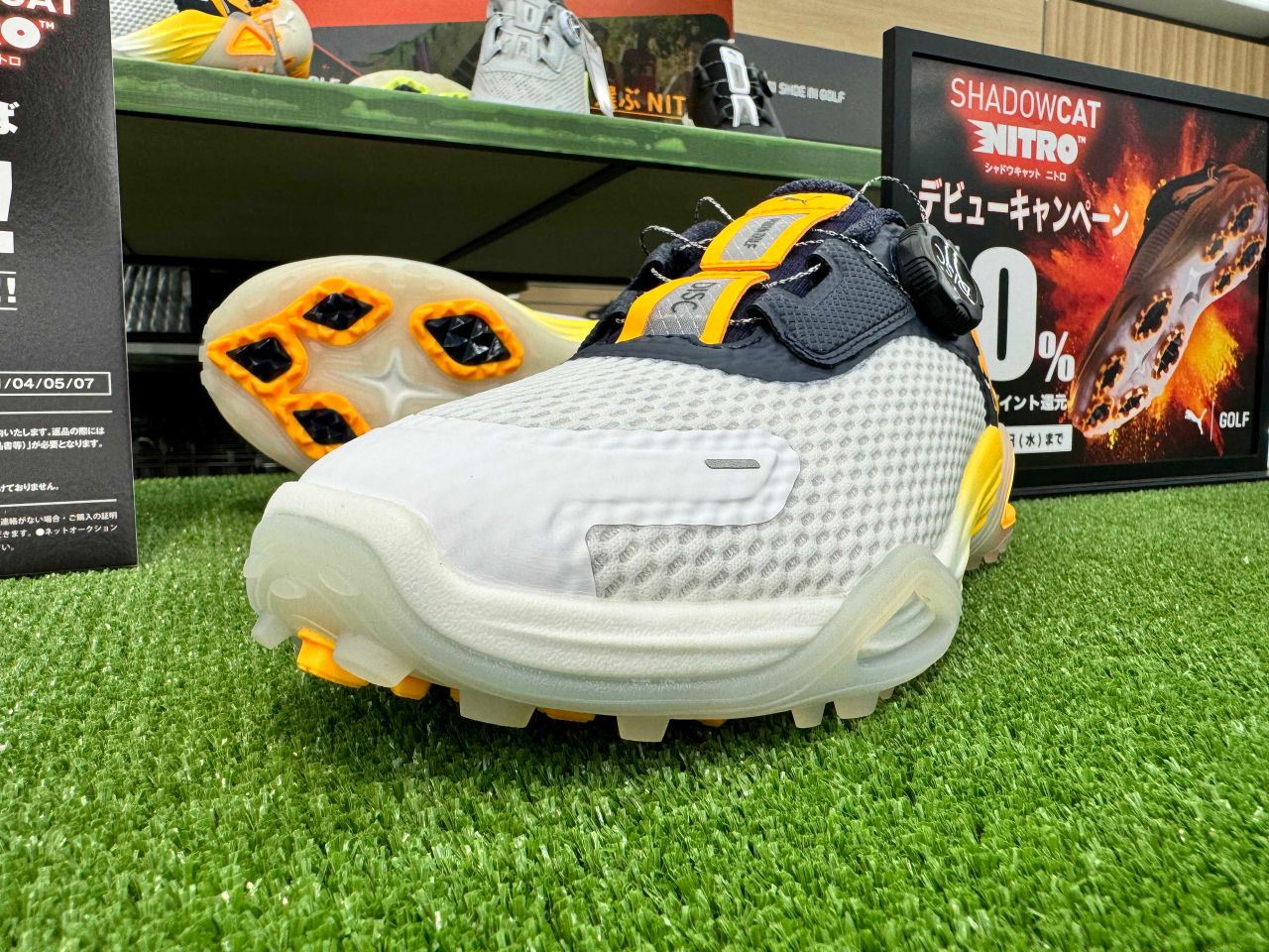 【momocoさま】PUMA♡ゴルフシューズ ホワイト/ピンク/ブルー momocoさま】PUMA♡ゴルフシューズ ホワイト/ピンク/ブルー