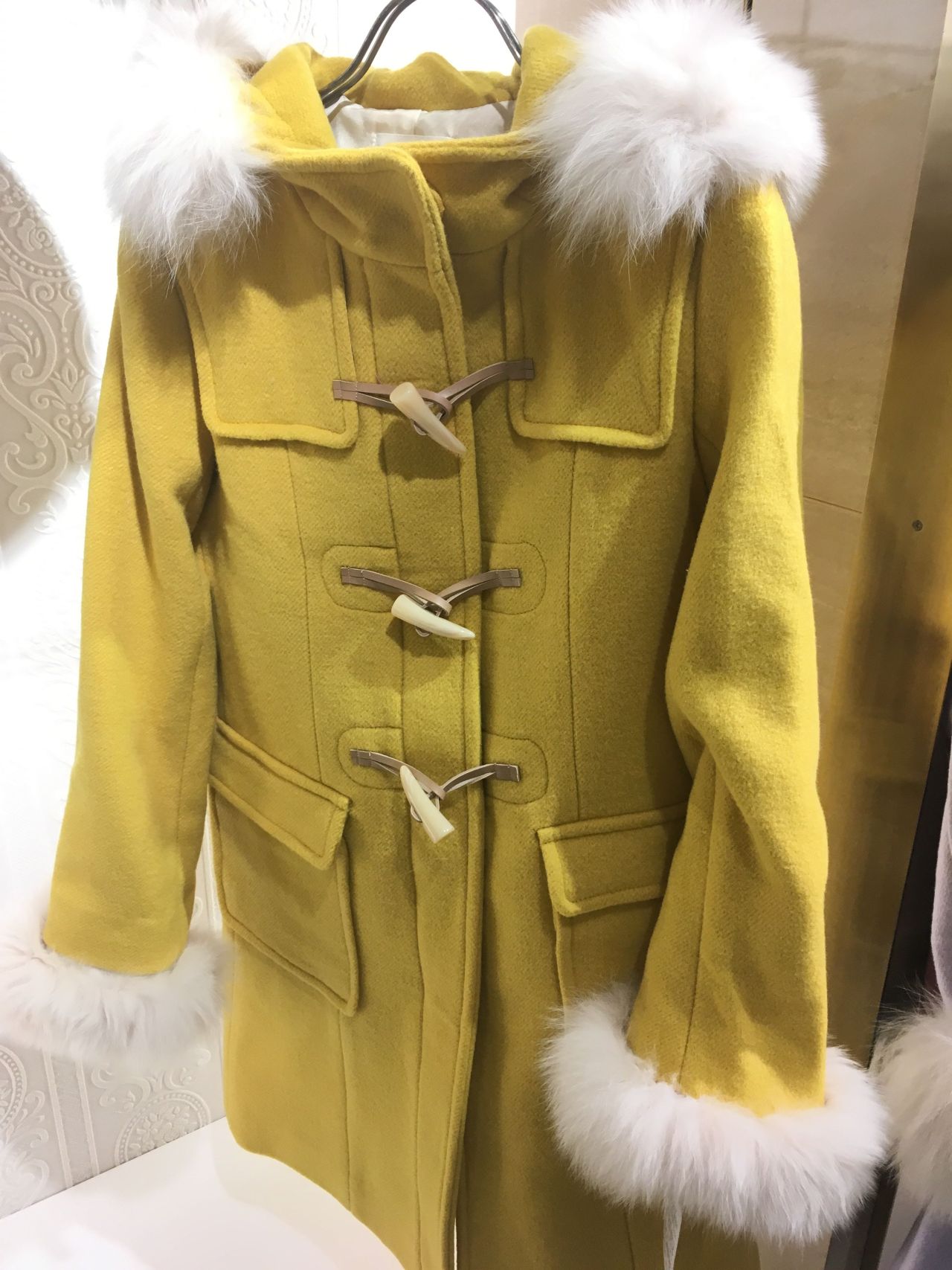 新作 ファーダッフルコート Lucua Osaka店 ミーア Miia Keizan