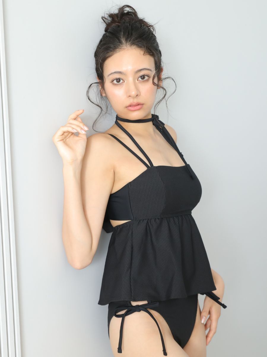 水着　PEAK&PINE ブラック クロップドトップ 9M 3itemセット 骨格別｜似合う水着の選び方♡（名古屋  | 名古屋タカシマヤ ゲート