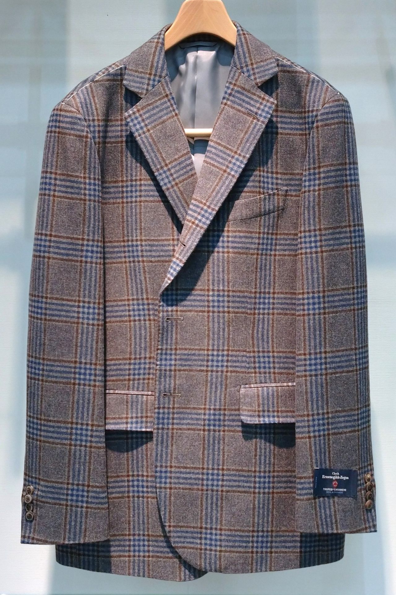 【美品】Ermenegildo Zegna☆テーラードジャケット☆TROFEO☆ ERMENEGILDO ZEGNA】【TROFEO SILK】【スイス製】【アウター
