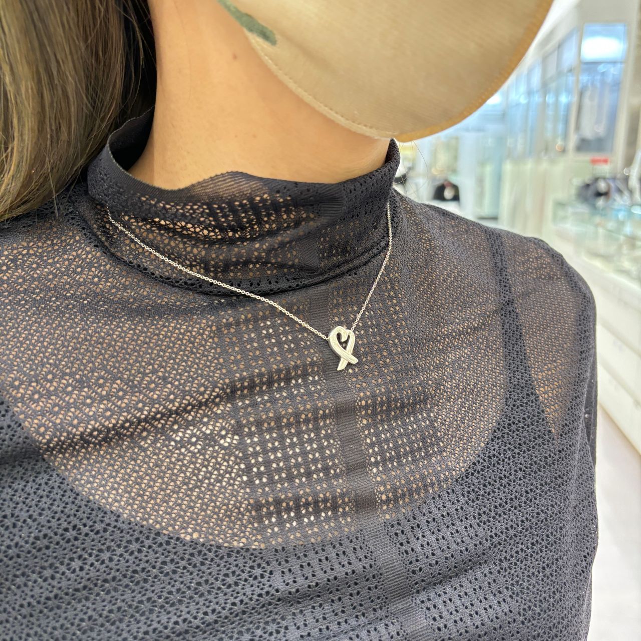 ティファニー Tiffany ラビングハート ネックレス シルバー925