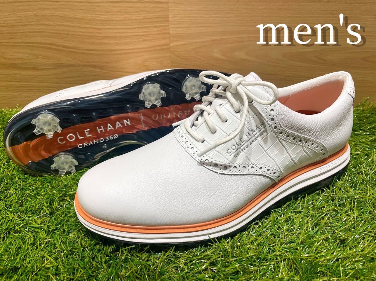 希少COLE HAAN ✖️ユナイテッドアローズ￼GRAND 360ゴルフシューズ コールハーン×ユナイテッドアローズ 不動の人気を誇るスパイクレス