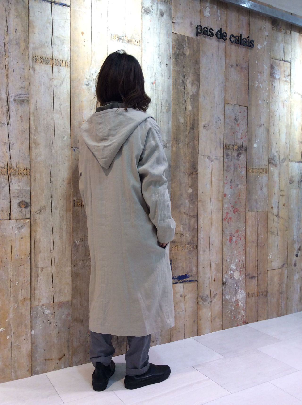 パドカレ アイリッシュリネンコート パドカレ】アイリッシュリネンコート - メルカリ