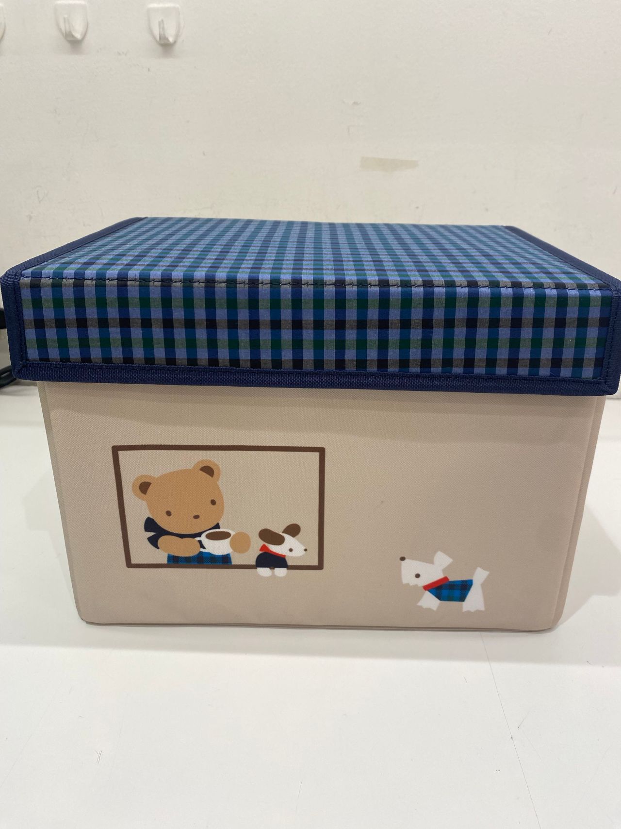 ファミリア 収納BOX ボックス ノベルティ 店舗限定 ネイビー 青 非売品 ファミリア familiar ノベルティ 店舗限定 収納ボックス ネイビー