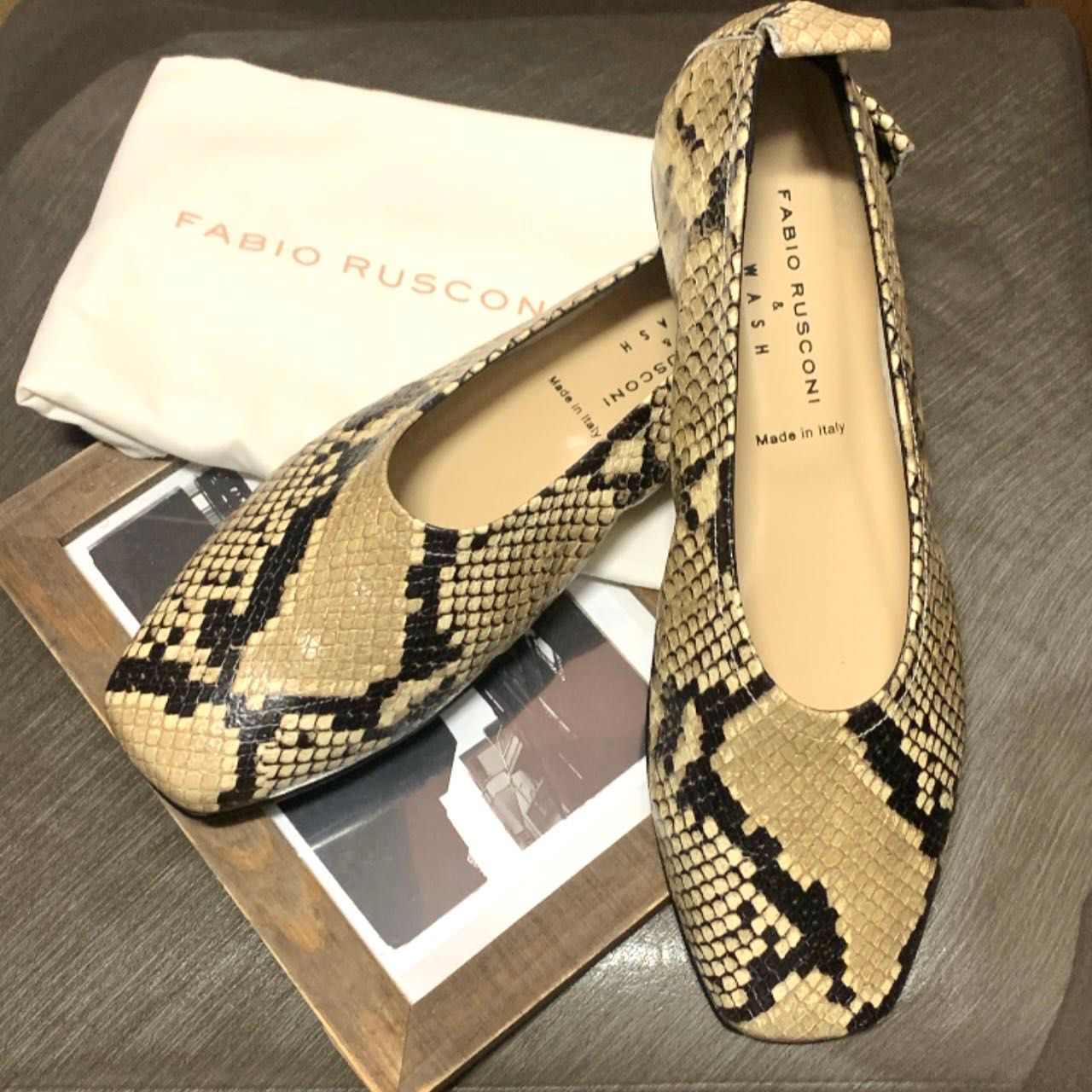 FABIO RUSCONI × WASHINGTONウエッジソールパイソン