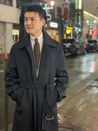 【サイズ50】ユニバーサルランゲージメジャーズ　ステンカラーコート たまプラーザコート】カノニコ別注ステンカラーラグランコート
