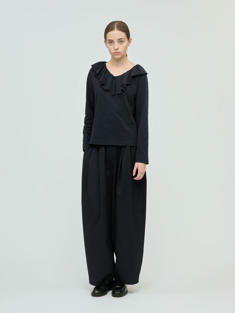 mizuiro ind フリルカラーロングスリーブプルオーバー｜ MARcourt