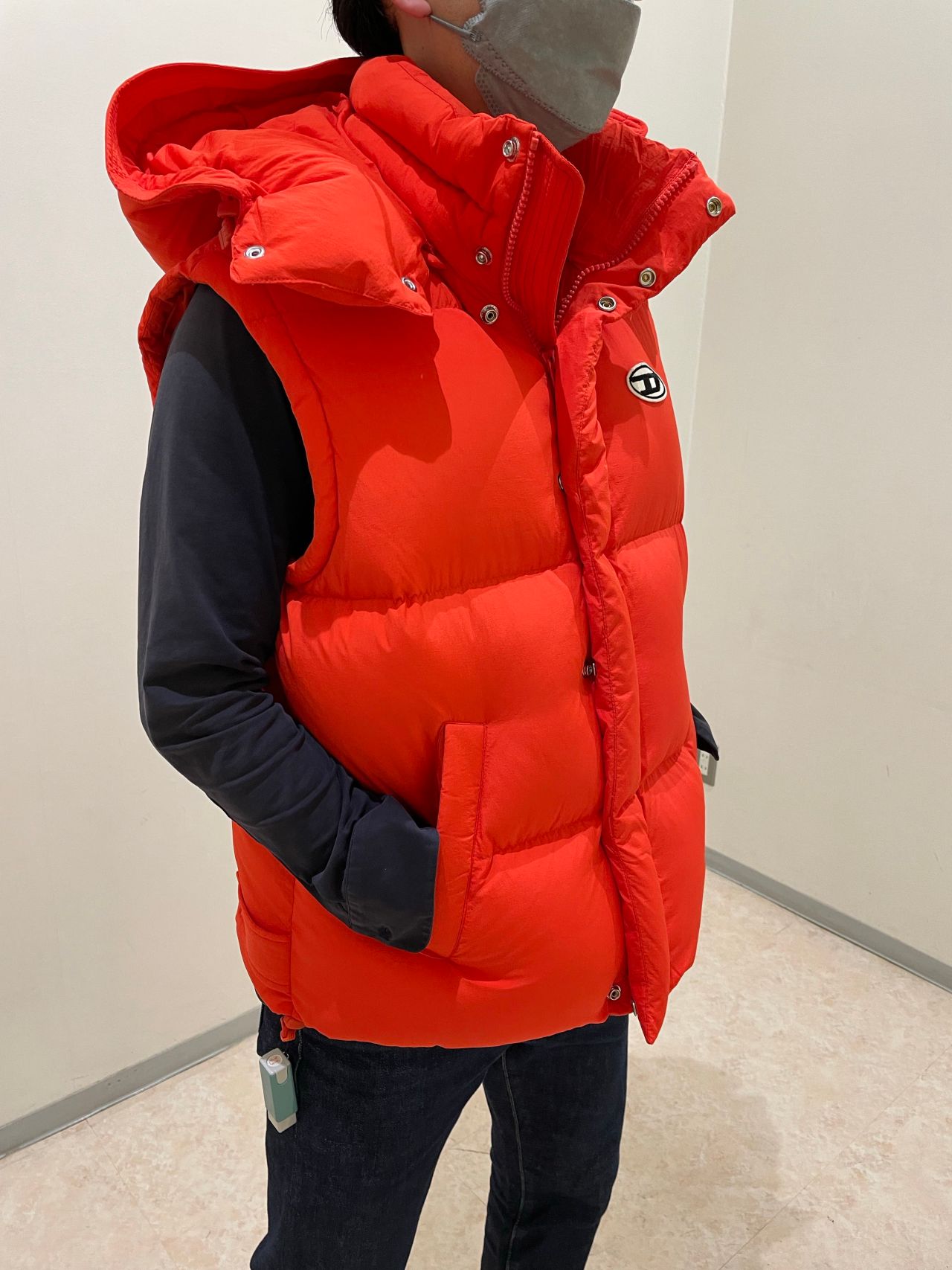 DIESEL ダウンベスト ブラック L DIESEL（ディーゼル）の「レディース ダウンベスト ジャケット