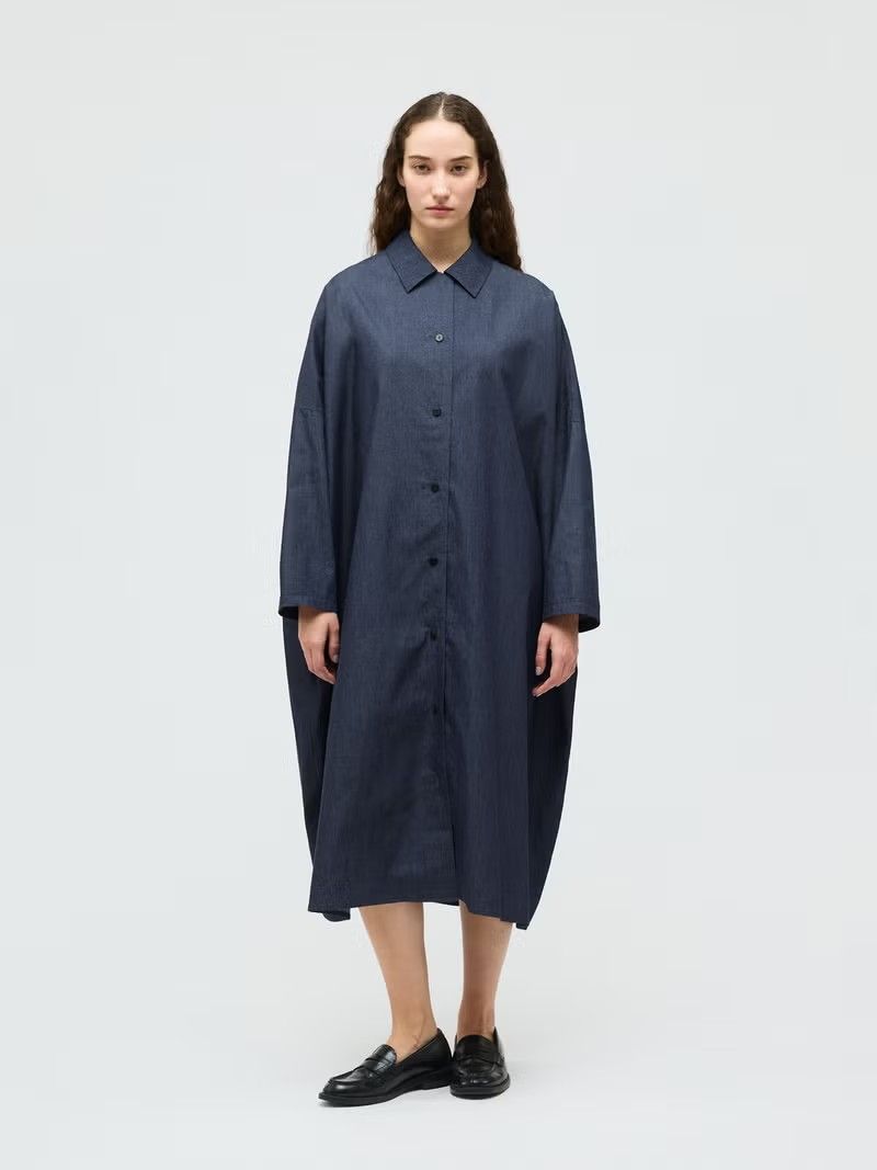 mizuiro ind デニムワイドシャツコート｜ MARcourt ONLINE STORE