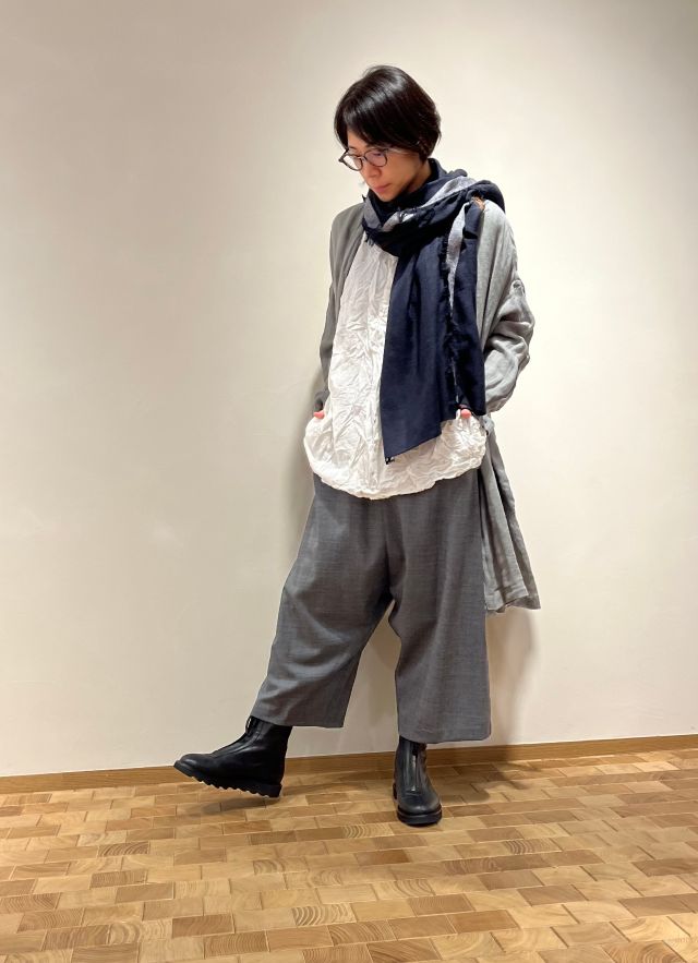 40リネン千鳥ちりめん加工 カーディガンジャケット | (パドカレ)公式