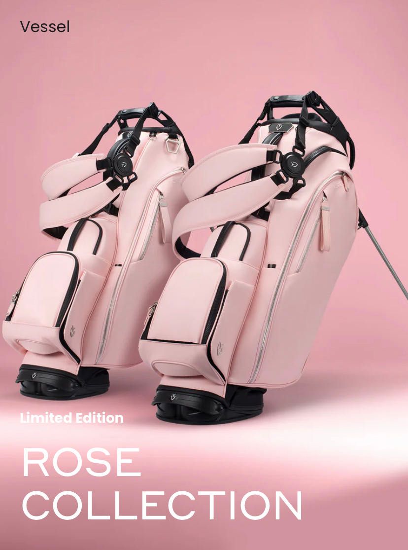 VESSEL ピンク ゴルフバッグ 合成皮革 5仕切り VESSEL ピンク ゴルフバッグ 合成皮革 5仕切り VESSEL ピンク