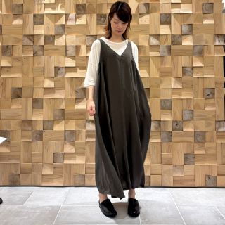 パドカレ　リヨセルポプリン　2wayVネックジャンパードレス パドカレ リヨセルポプリン 2wayVネックジャンパードレス 玉川店