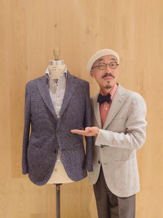 SHIPS シップス Ferla社製生地 テーラードジャケット サマージャケット SHIPS シップス テーラードジャケット サイズ44 グレー系