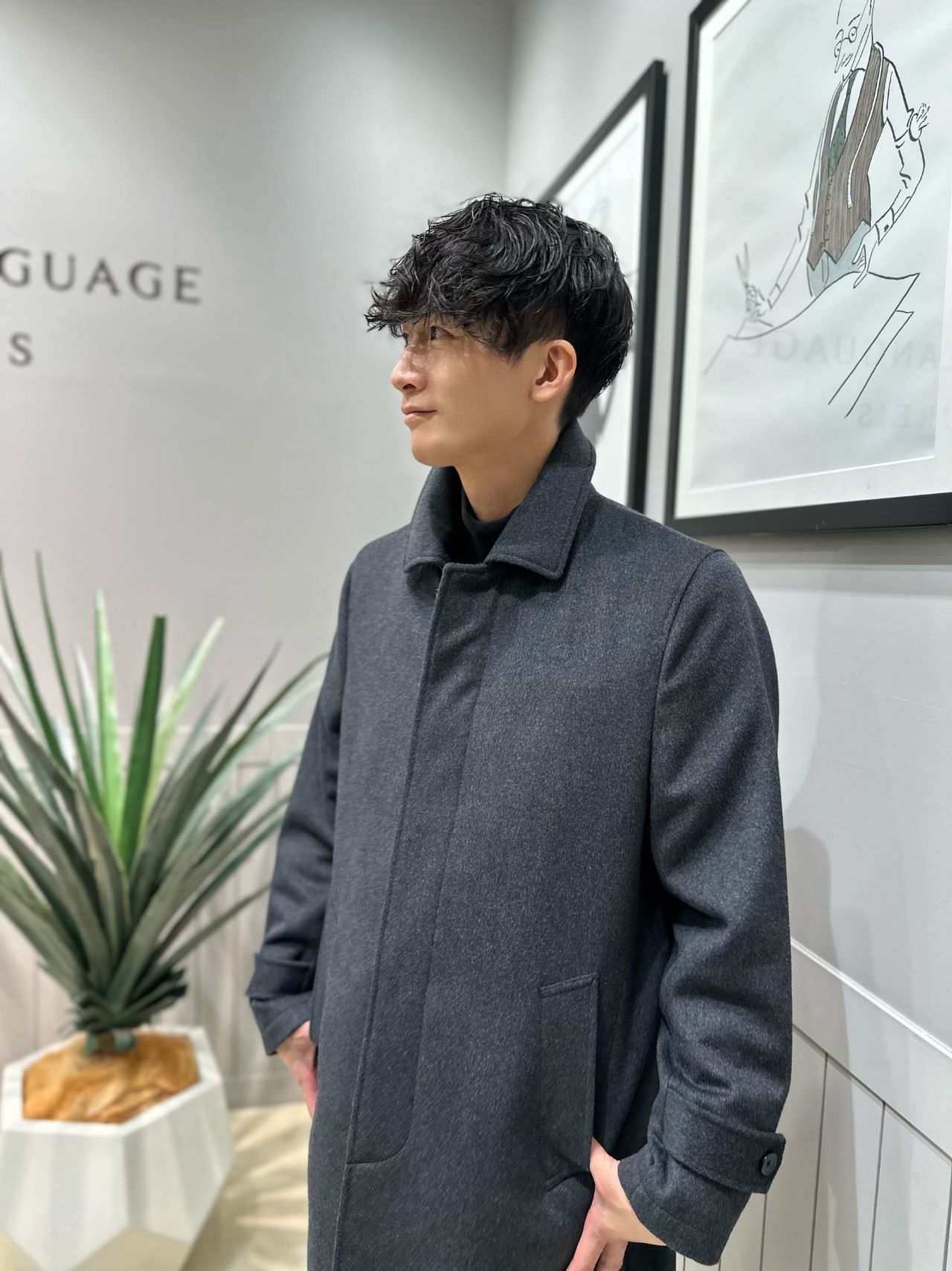 極美品　MEN'S MELROSE　5万円丸井購入　ウールコートインナー　成人式 極美品 MENS MELROSE 5万円丸井購入 ウールコートインナー 成人
