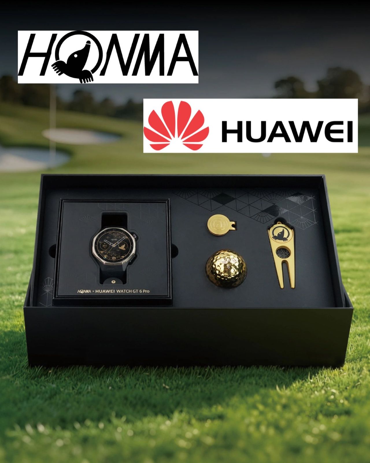 ホンマ×HUAWEI WATCH GT 6 Pro本体と付属品、ギフトBox HONMA × HUAWEI WATCH GT 6 Pro入荷‼️ ❤️限定ギフトBOX