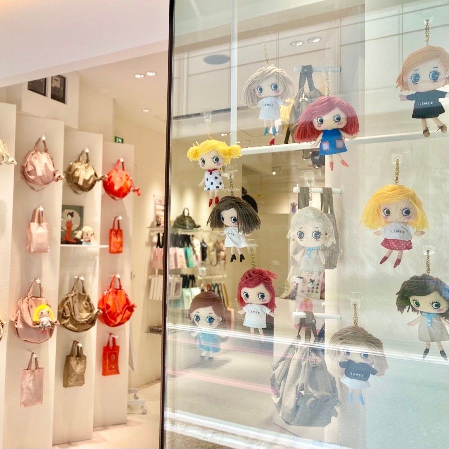 イーマリー イルメール ピンクドットと茶色のキャスケット＆サロペット イーマリー イルメール ピンクドットと茶色のキャスケット