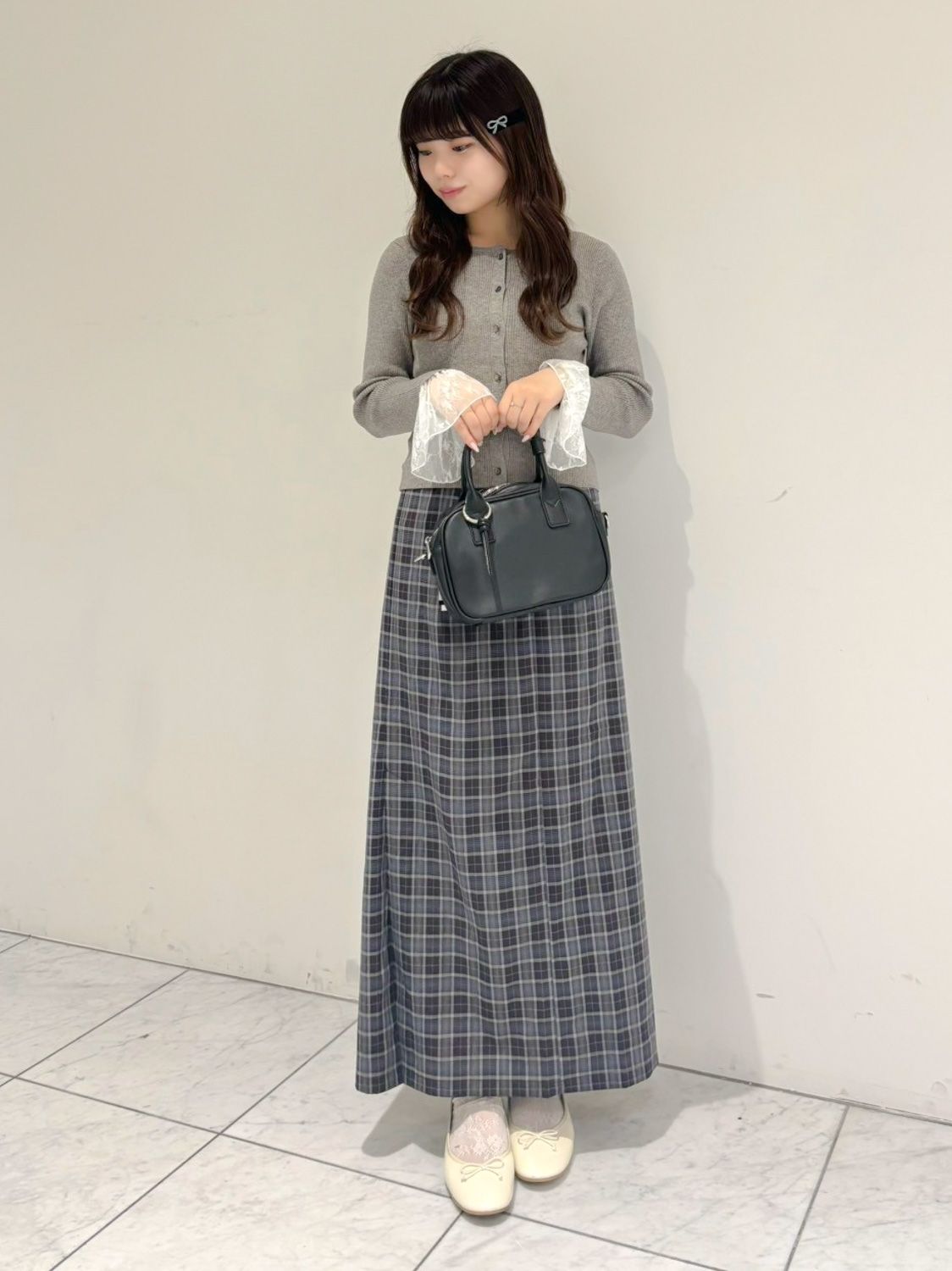 2way lace cardigan ツーウェイレースカーディガン 着用イメージ1