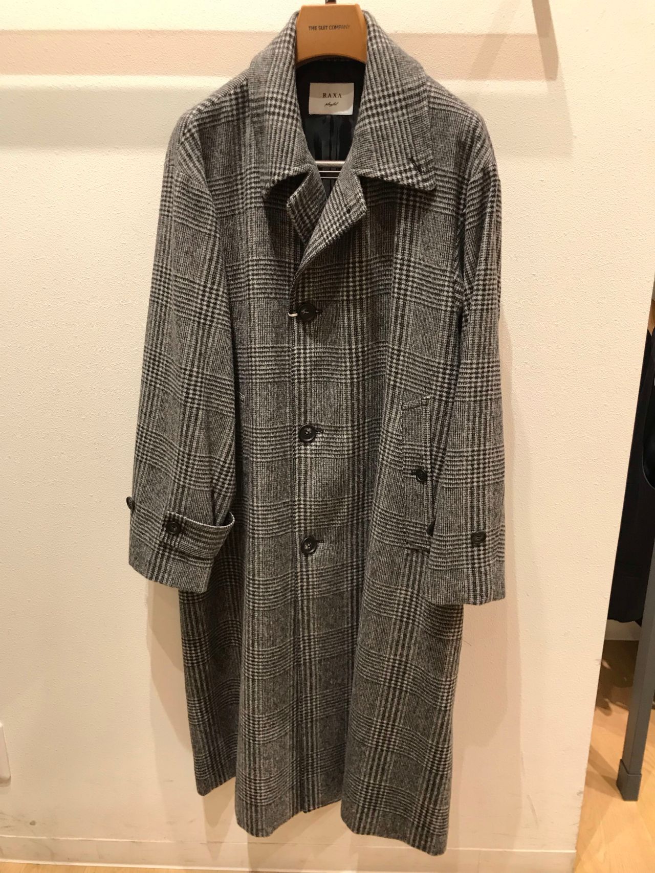 お値下げ!semanticdesign ツイードチェック総柄 ナポレオンコート a-2-orachk-shcoat_1.jpg