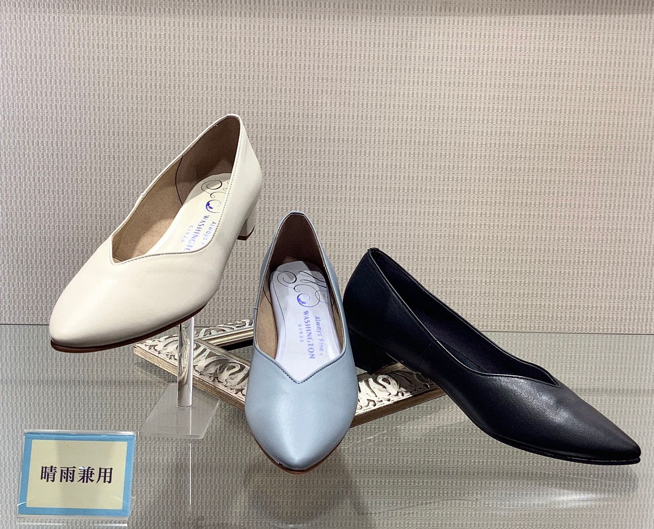 靴 WASHINGTON GINZA 26 新作☆晴雨兼用パンプスが入荷いたしまし | GINZA WASHINGTON 西
