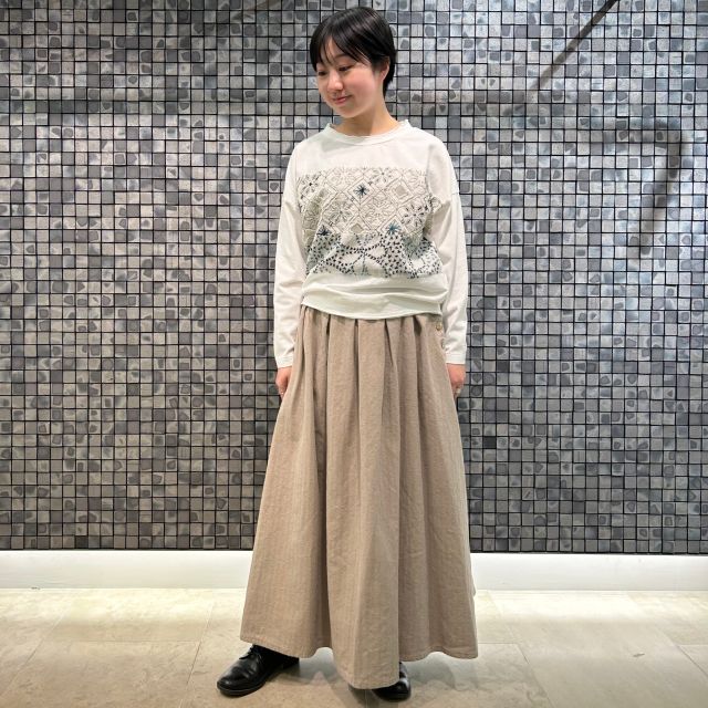 ミシン＆ハンド刺しゅうパッチワークワンピース | (パドカレ)公式