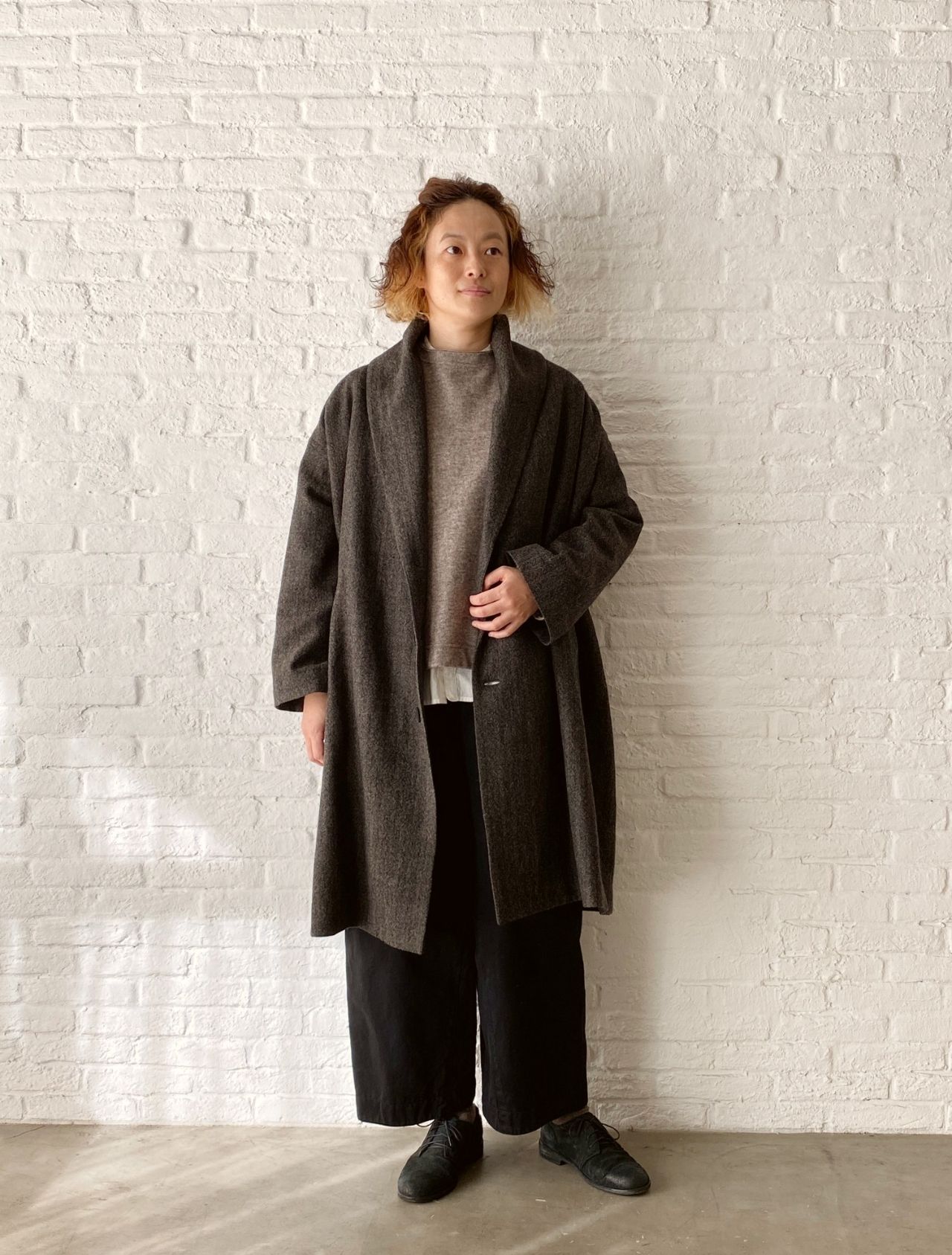 pas de calais パドカレ 綿麻ボイル コート pas de calais パドカレ 綿