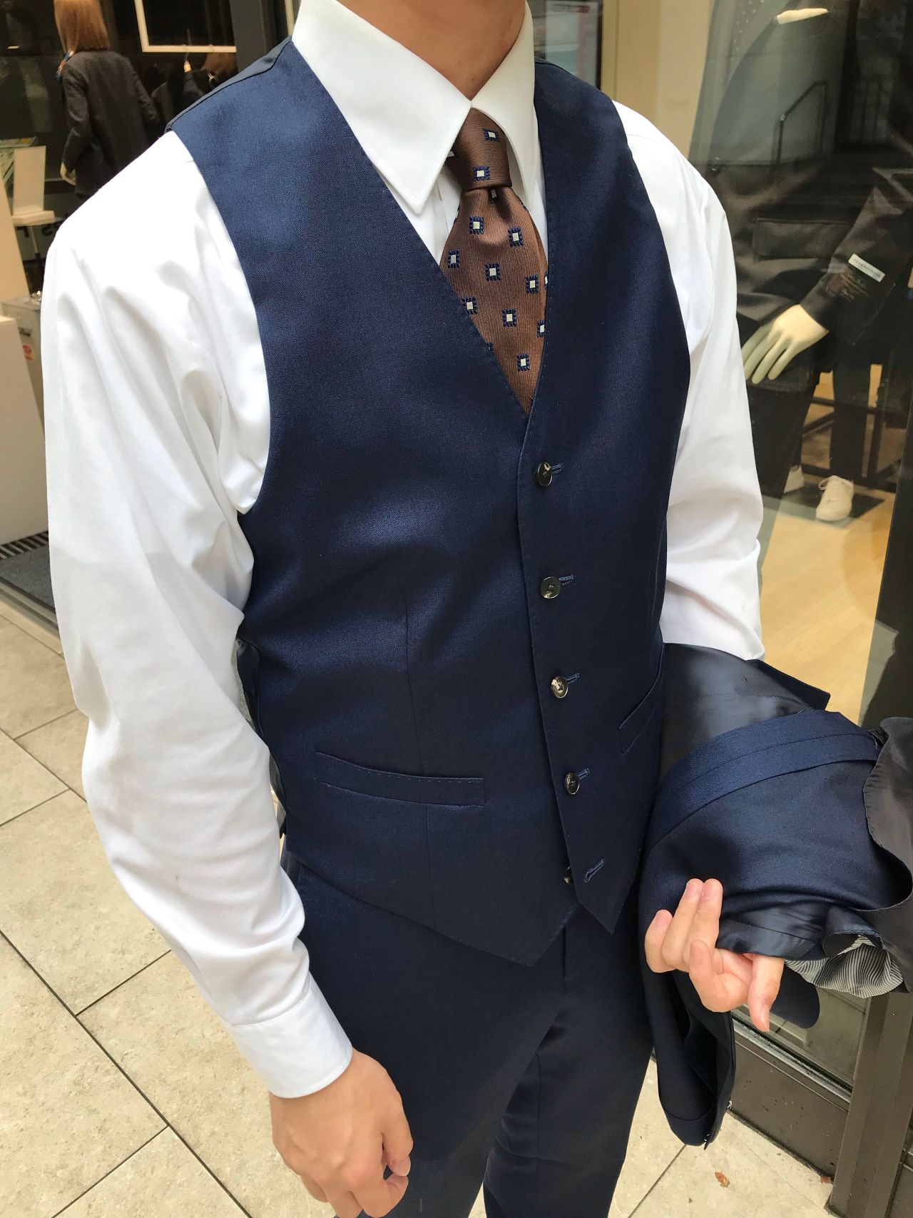 新品 スーツカンパニー スーツ スリーピース temp sence THE SUIT COMPANY - 2/24まで出品 スーツセレクト スリーピース