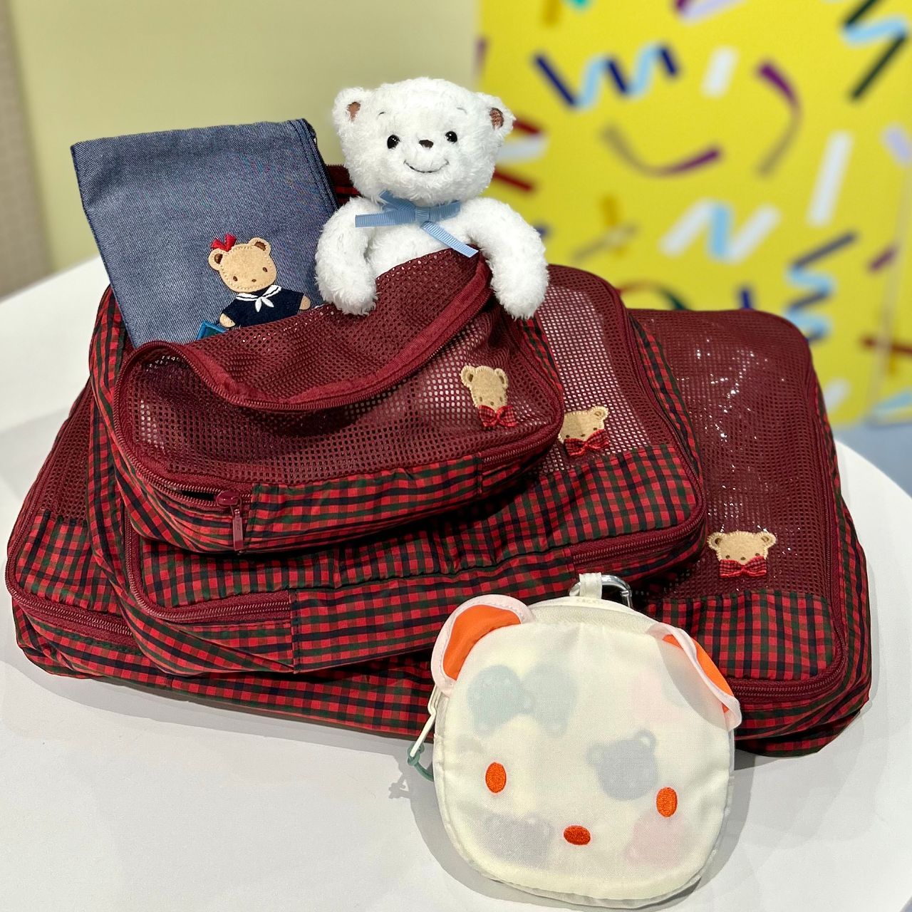 【2点セット】緑チェックマザーバック＆ポシェット　familiar生地 緑チェック｜ベビー・子ども服のfamiliar(ファミリア)公式ブログ