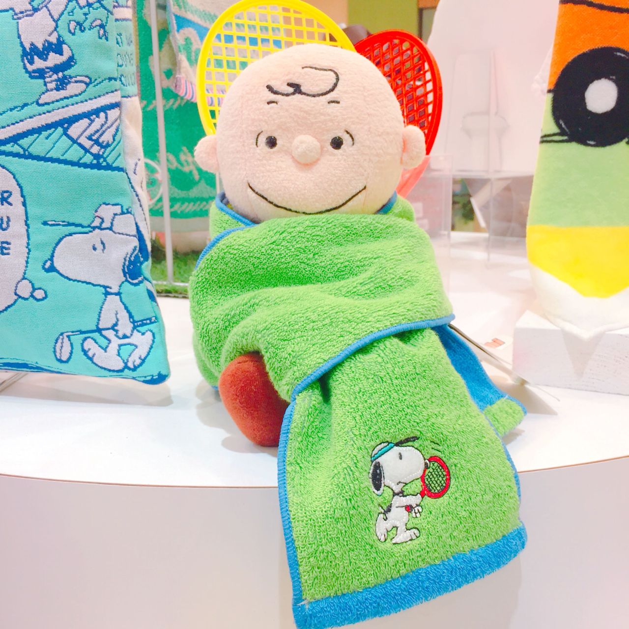 スヌーピー スポーツをやる コルトンプラザ タオル美術館ショップブログ