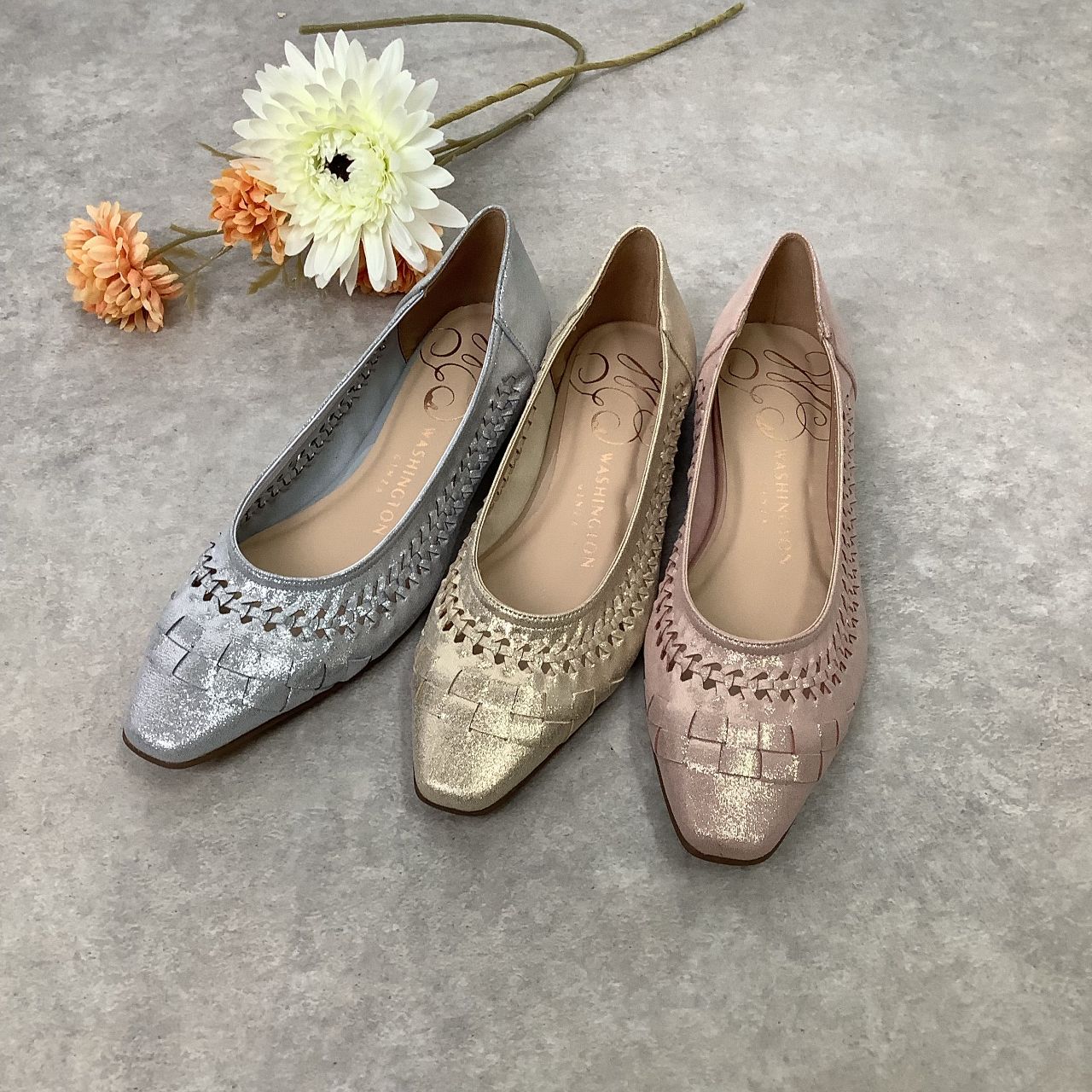 再入荷】編み込みフラット | GINZA WASHINGTON 銀座本店B1F