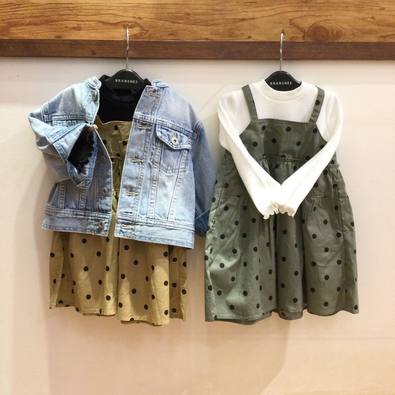 ひな祭りギフトにも ドット柄重ね着風長袖ワンピース Branshesイオンモール鹿児島店 子供服のブランシェス Branshes 公式ショップブログ