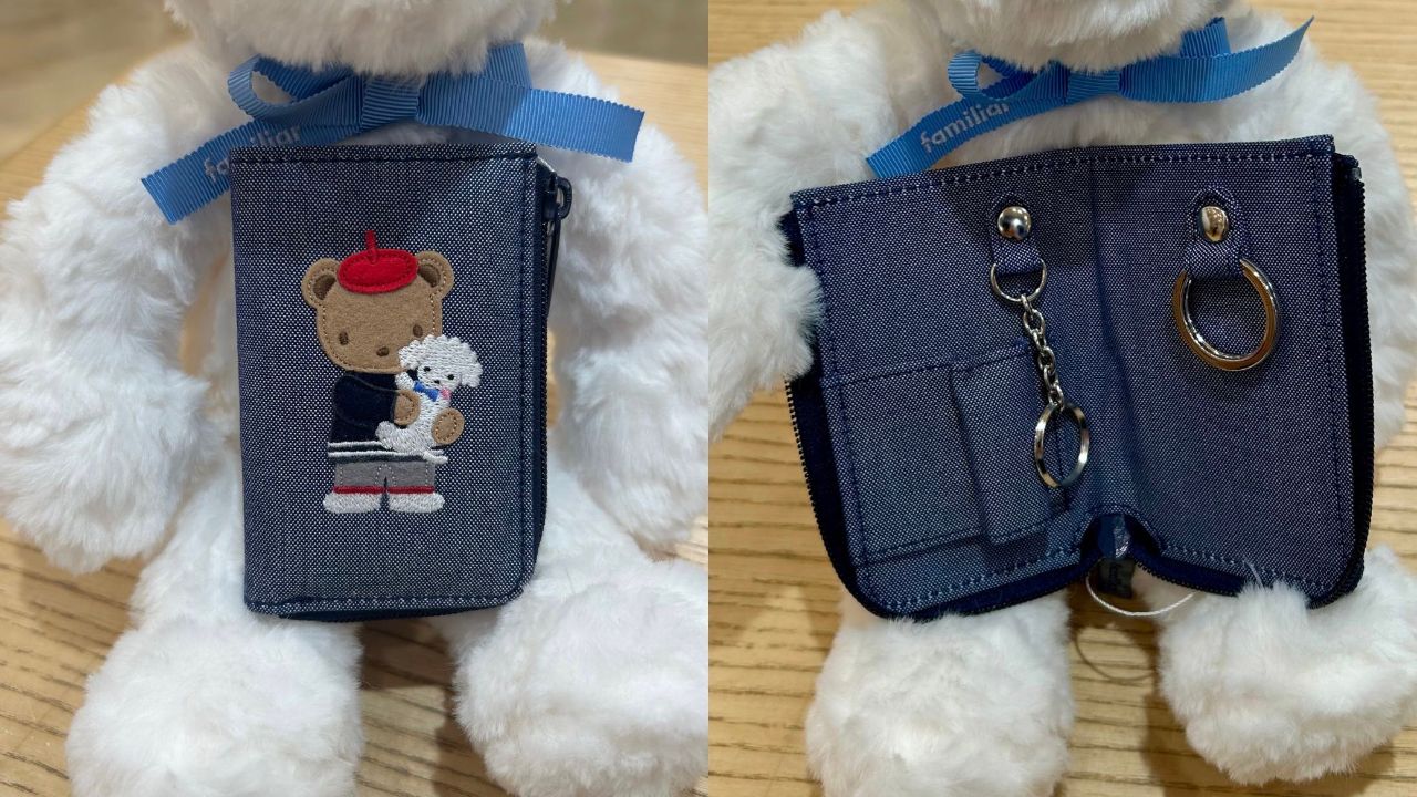 ファミリアデニムキーケース 新品☆ファミリア デニム キーケース6連 familiar キーケース 新品