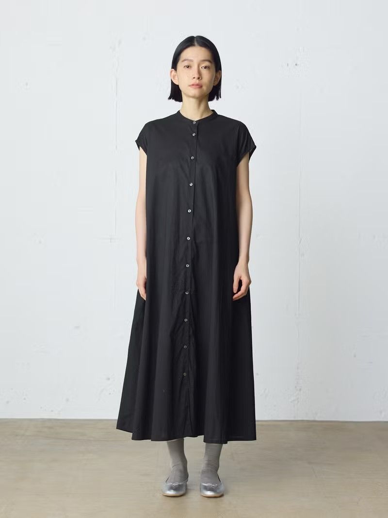 BURBERRY ブラック ワンピース 18M 90 MidiUmi ノースリーブプリーツシャツワンピース｜ MARcourt ONLINE