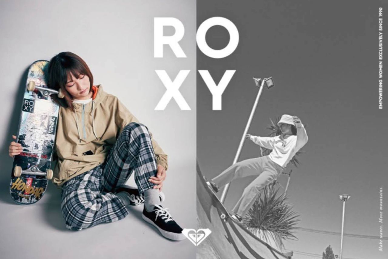 Roxy Skate あのroxyからskateラインが登場 スケボー女子 ガールズスケーター注目ファッションアイテム Ride Life Magazine ムラサキスポーツ ムラサキスポーツ Murasaki Sports公式サイト