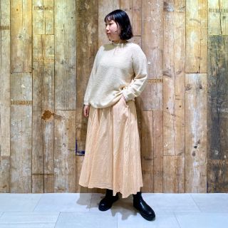 高級】pas de calais パドカレ シルク混ワンピース 染め AY40