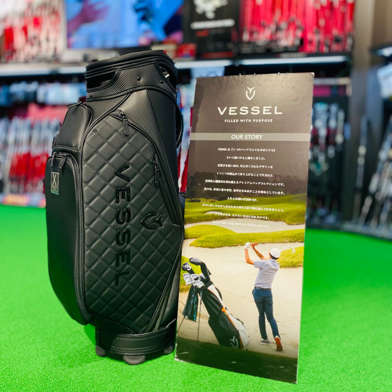 VESSEL ブラックゴルフバッグ ゴッド セレクション XXXとフラグメントデザインとベゼルがコラボ
