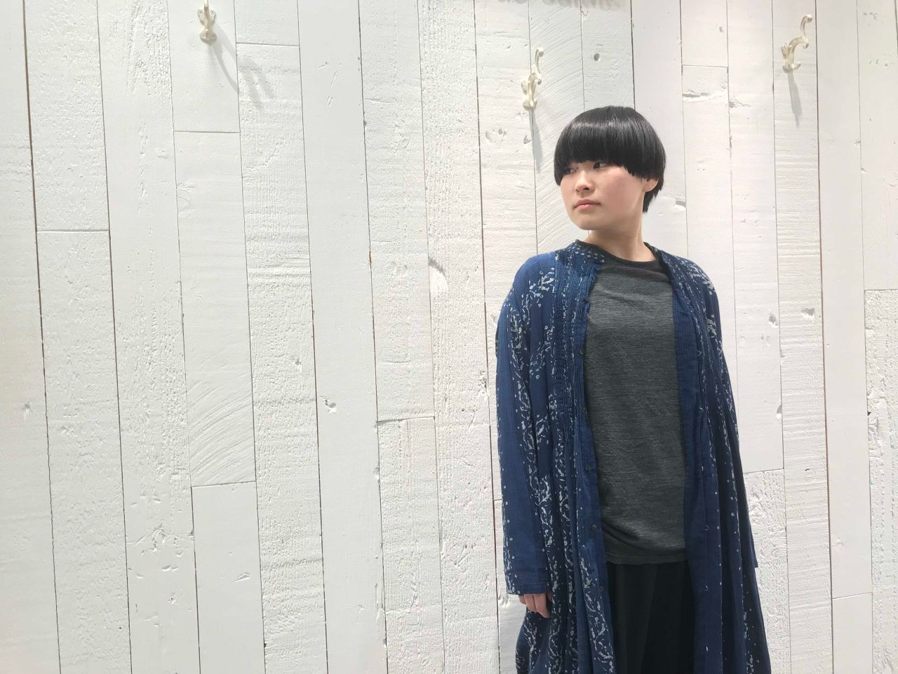 限定出品　パドカレ　ブロックプリント　スクエア　ワンピース　新品 pas de calais - 人気アイテム 定価42900円 2024SS パドカレ pas