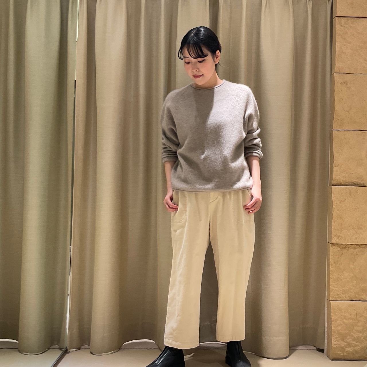 W1078◆美品！pas de calais パドカレ バーガンディ ニット pas de calais パドカレ ロングニットカーディガン 38 - メルカリ