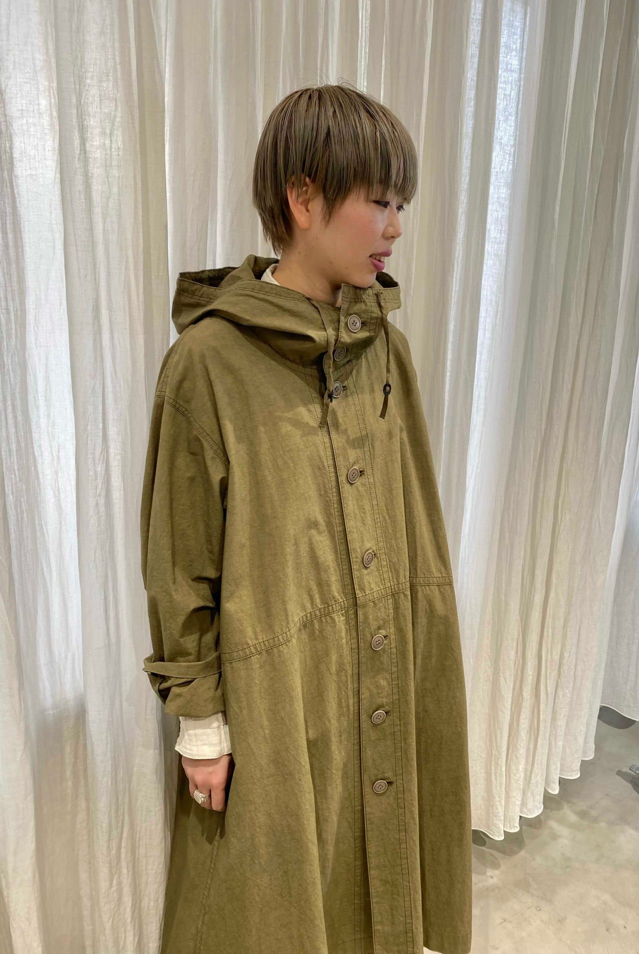 綿麻ダンプコート】vo.1 | 東京ミッドタウン店 | pas de calais