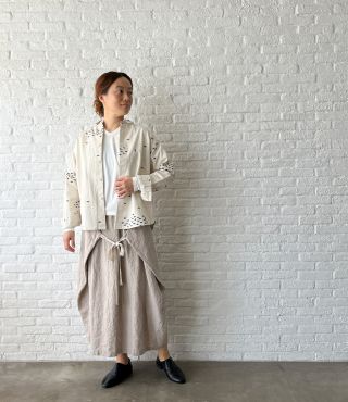 pas de calais パドカレ　ブラウン Vネック長袖ニット pas de calais パドカレ ブラウン Vネック長袖ニット｜Yahoo