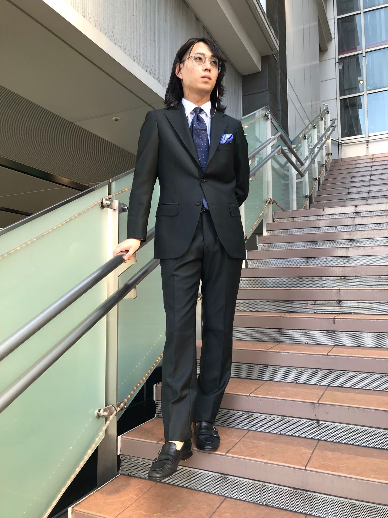 vintage】セットアップ ダブルスーツ グリーン 成人式 ピンズ ネクタイ